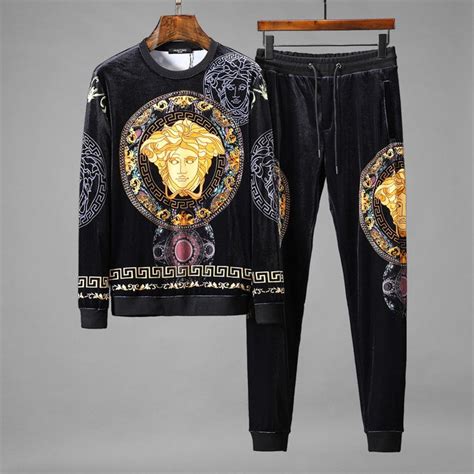 versace velour tracksuit|versace tracksuit cheap.